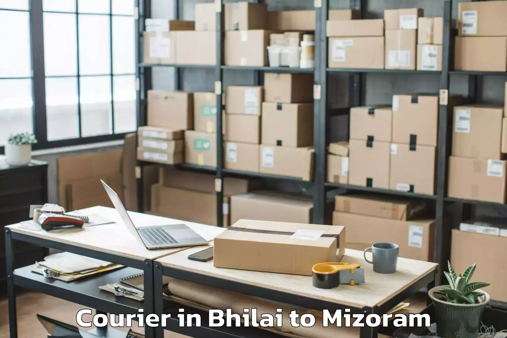 Reliable Bhilai to Saitual Courier